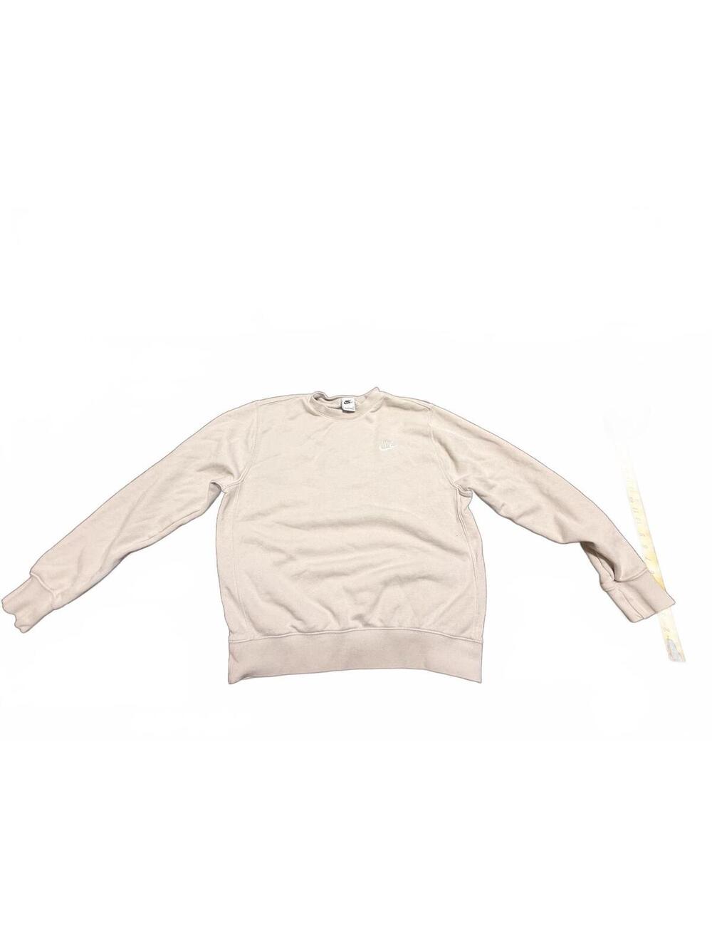 Nike Cream Crewneck Sweatshirt with Embroidered Logo, NWOT, Small Unisex